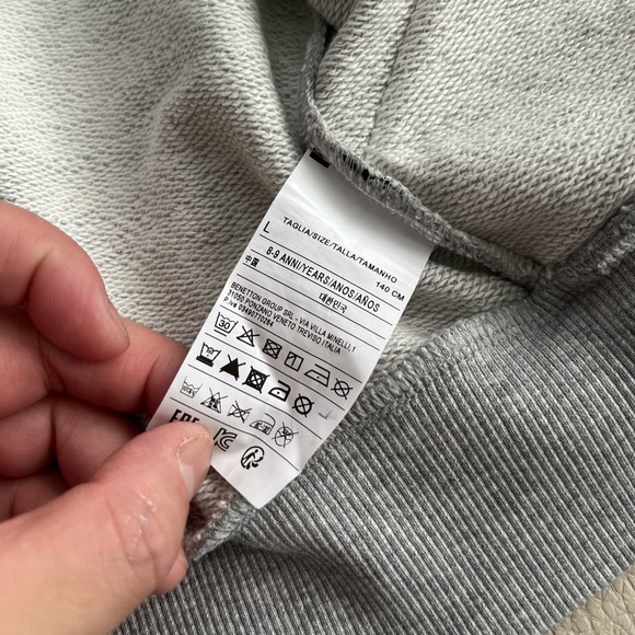 NWT - United Colors of Benetton Kids' Basketball Planet Hoodie - L/Size 8-9Y - Picture 6 of 7